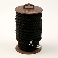 Веревка хлопковая черная Crazy Handmade, 20 м