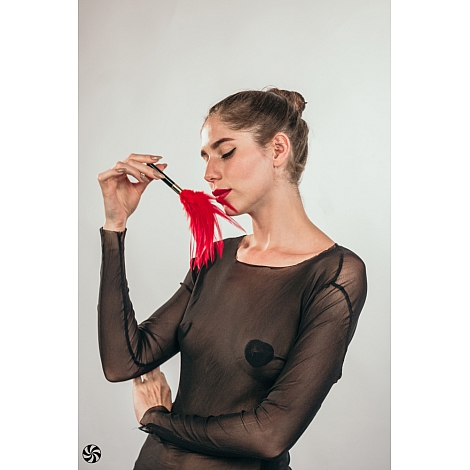 Тиклер Burlesque Plume Red