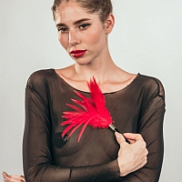 Тиклер Burlesque Plume Red