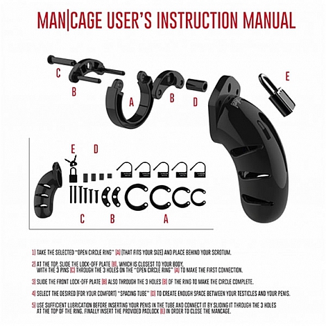 Мужской пояс верности Cock Cage Model 09