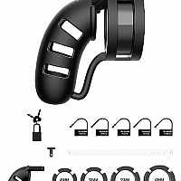 Мужской пояс верности Sil Cage Ballsplitter Model 19 Chastity