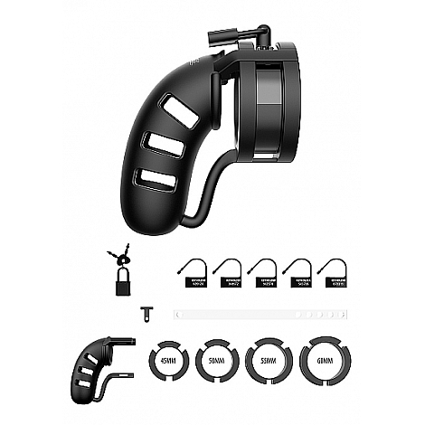 Мужской пояс верности Sil Cage Ballsplitter Model 19 Chastity