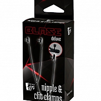 Зажимы на соски и клитор на цепочке Blaze Deluxe Nipple and Clit Clamps