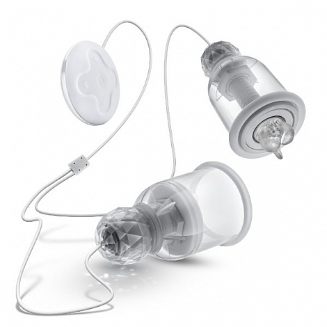 Вибро-помпочки на соски с USB-зарядкой Temptasia Titillator
