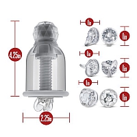 Вибро-помпочки на соски с USB-зарядкой Temptasia Titillator