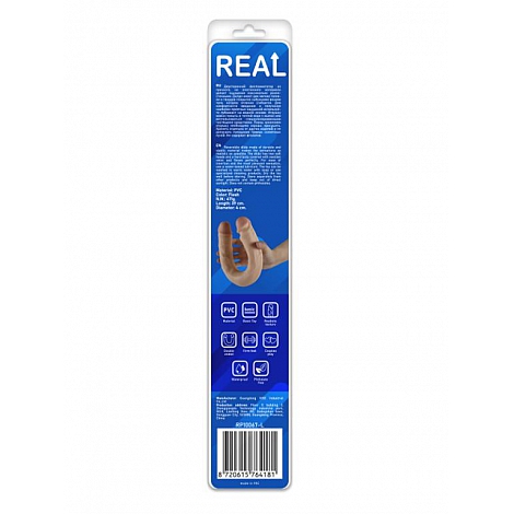 Двусторонний фаллоимитатор Real, 39 см