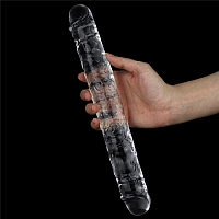 Двусторонний фаллоимитатор Flawless Clear Dildo, 30 см