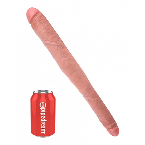 Фаллоимитатор реалистик двухголовый King Cock Tapered Double Dildo