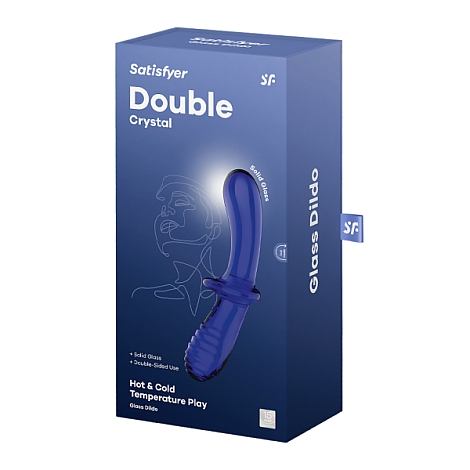 Стеклянный фаллоимитатор Satisfyer Double Crystal