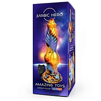 Вибромассажер с поступательным движением и пультом ДУ Magic Hero, 26 см
