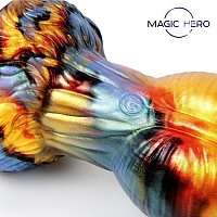 Вибромассажер с поступательным движением и пультом ДУ Magic Hero, 26 см