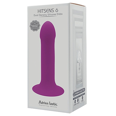 Дилдо на присоске с двойным слоем Hitsens 6 Purple