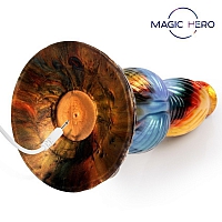 Вибромассажер с поступательным движением и пультом ДУ Magic Hero, 26 см