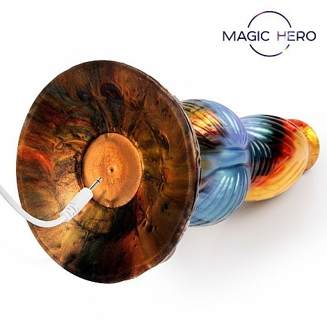 Вибромассажер с поступательным движением и пультом ДУ Magic Hero, 26 см