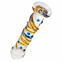 Нереалистичный стеклянный фаллоимитатор Sexus Glass, 17,5 см