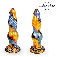 Вибромассажер с поступательным движением и пультом ДУ Magic Hero, 26 см