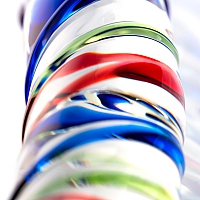 Нереалистичный стеклянный фаллоимитатор с рельефом Sexus Glass, 18 см