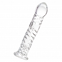 Нереалистичный стеклянный фаллоимитатор Sexus Glass, 16,5 см