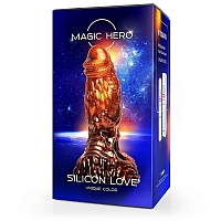 Фантазийный фаллоимитатор Magic Hero золотой, 22 см