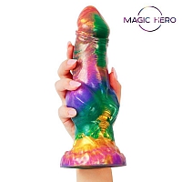 Фантазийный фаллоимитатор Magic Hero розовый, 24 см