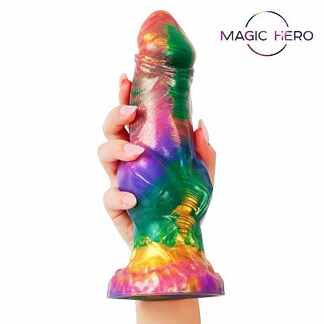 Фантазийный фаллоимитатор Magic Hero розовый, 24 см