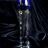 Нереалистичный стеклянный фаллоимитатор Sexus Glass, 18 см