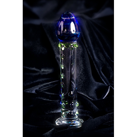 Нереалистичный стеклянный фаллоимитатор Sexus Glass, 18 см