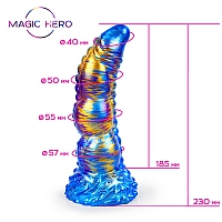Фантазийный фаллоимитатор Magic Hero, 23 см