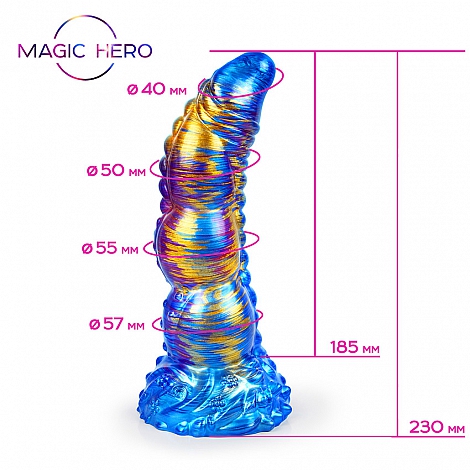 Фантазийный фаллоимитатор Magic Hero, 23 см