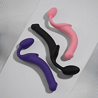 Гибкий страпон Strap-on-me Semi-Realiste BENDABLE ROSE, M