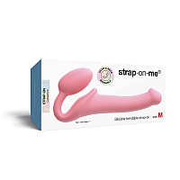 Гибкий страпон Strap-on-me Semi-Realiste BENDABLE ROSE, M