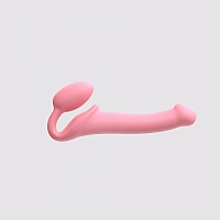 Гибкий страпон Strap-on-me Semi-Realiste BENDABLE ROSE, M