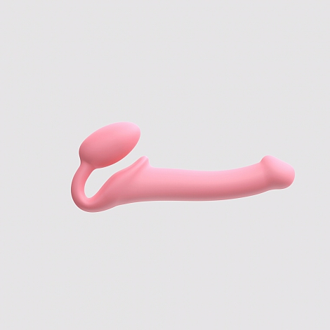 Гибкий страпон Strap-on-me Semi-Realiste BENDABLE ROSE, M