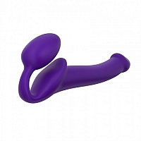 Гибкий страпон Strap-on-me Semi-Realistic purple, S