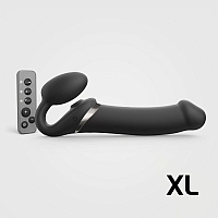 Товар Вибрострапон Strap-On-Me Multi Orgasm с 3 моторами и клиторальным стимулятором, XL черный