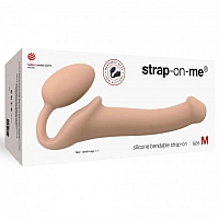 Гибкий страпон Strap-on-me Semi-Realistic vanilla, М