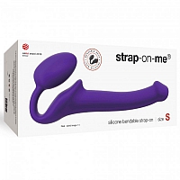 Гибкий страпон Strap-on-me Semi-Realistic purple, S