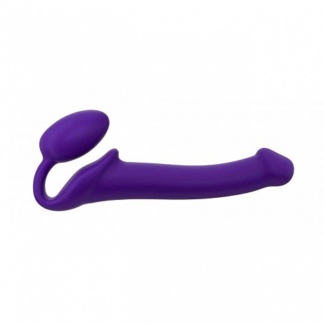 Гибкий страпон Strap-on-me Semi-Realistic purple, М