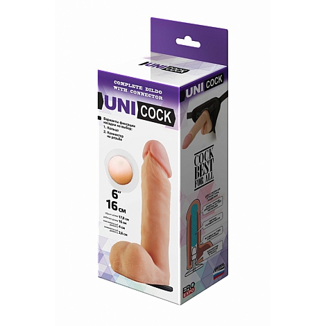 Насадка-фаллоимитатор на Harness UniCock, 18 см