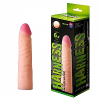 Насадка-фаллоимитатор Harness с коннектором Green Line, 17 см