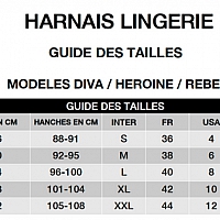 Пояс-трусики для страпона Strap-On-Me Harnais Lingerie Heroine, M