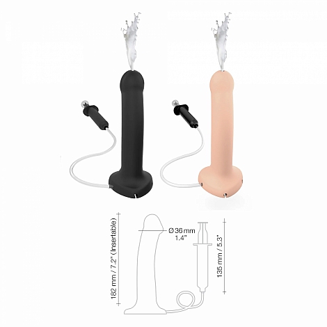 Фаллоимитатор Strap-On-Me Ejakulations Dildo Semi-Realistic Vanille, L