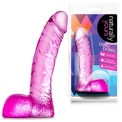 Фаллоимитатор розовый Naturally Yours Ding Dong, 11,5 см