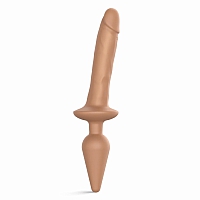 Фаллоимитатор Strap-On-Me Realistischer Dildo Switch Plug-In Caramel, L
