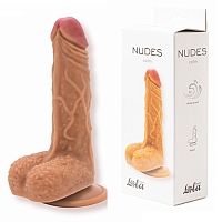 Фаллоимитатор на присоске Nudes Calm, 17,5 см