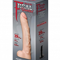Насадка-фаллоимитатор Flex & Fix Real Standard, 17 см