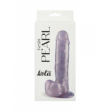 Перламутрово-фиолетовый фаллоимитатор Keshi Pearl, 19 см