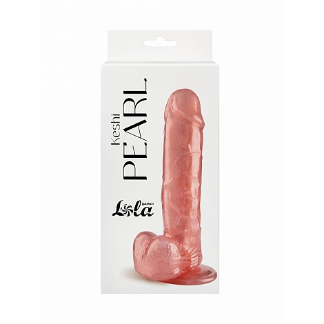 Перламутрово-розовый фаллоимитатор Keshi Pearl, 19 см