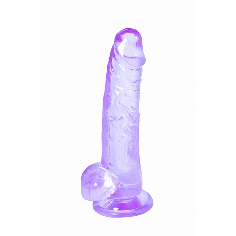 Прозрачный дилдо Intergalactic Rocket Purple, 19 см