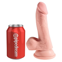 Фаллоимитатор на присоске King Cock Triple Density Cock with Balls